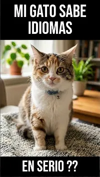 Mi gato sabe idiomas! #humor #comedia #gatito #Shorts