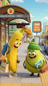 ¿Hace mucho que es pera? #humor #animation #memes #comedia #pera #platano